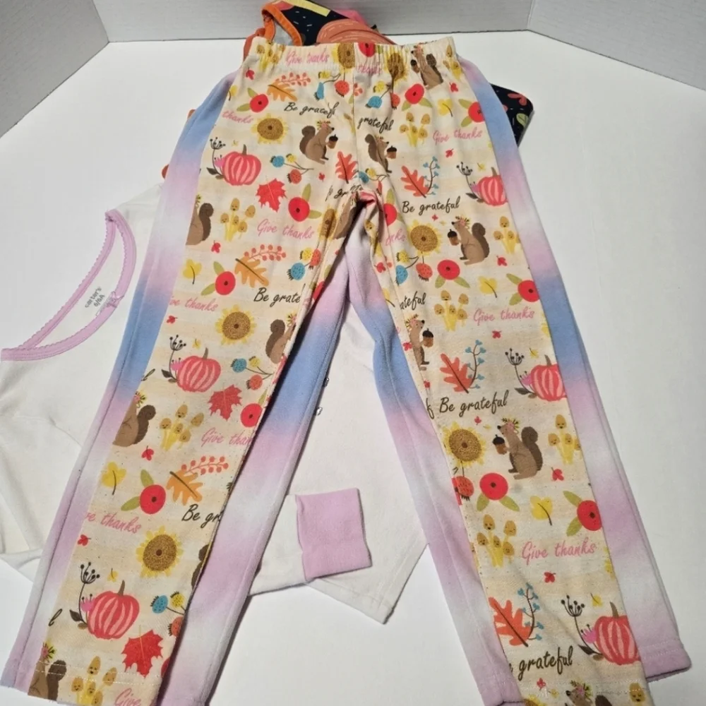Bundle, Girls Size 6 Colorful Kids Pajama Sets/Matching Sets - 13 Items - Picture 4 of 16